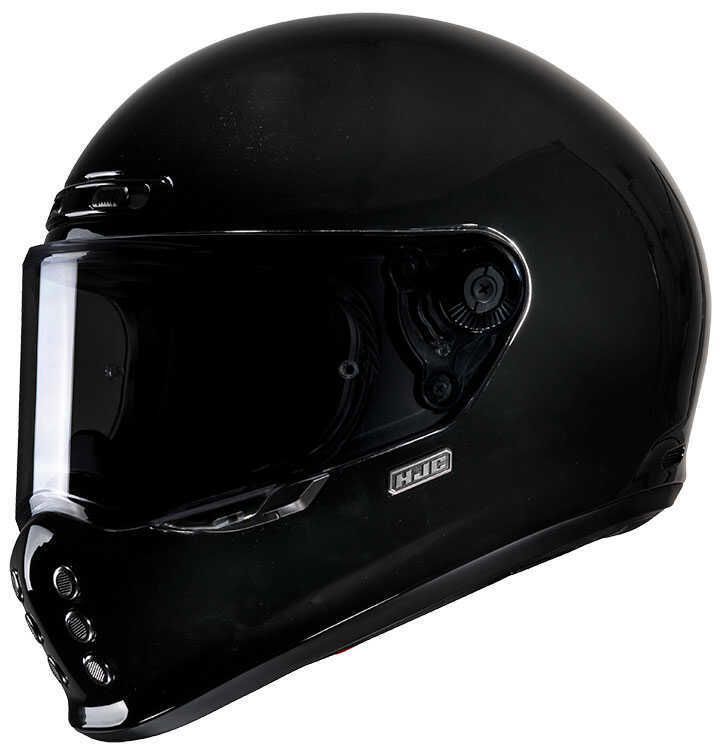 Hjc V10 Retro Kapalı Motosiklet Kaskı Siyah
