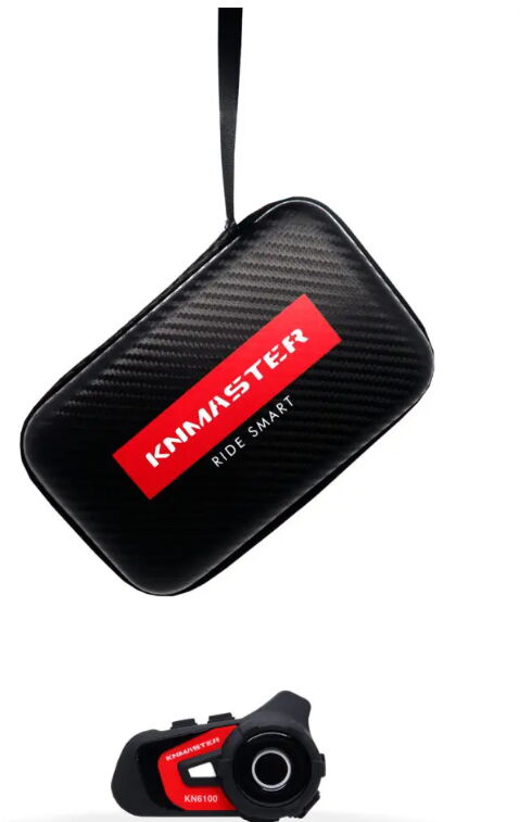 Knmaster Kn6100 Motosiklet Kask İçi Bluetooth İntercom Seti Kırmızı