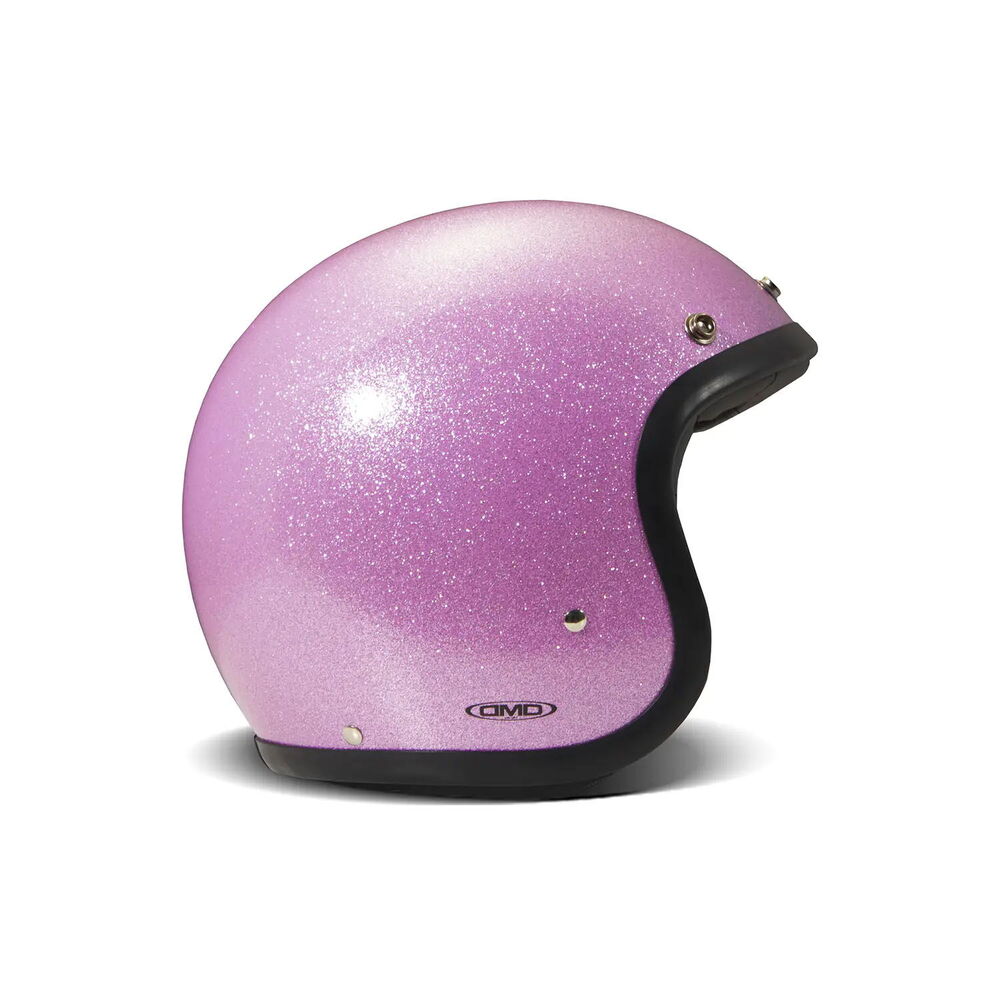 Dmd Jet Retro Açık Motosiklet Kaskı Glitter Pink