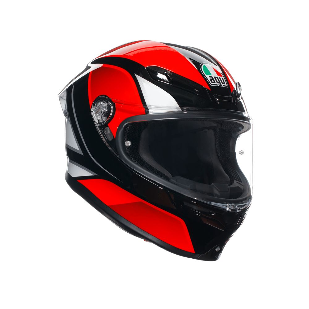 AGV KASK K6 S MPLK HYPHEN BLK RED WHITE