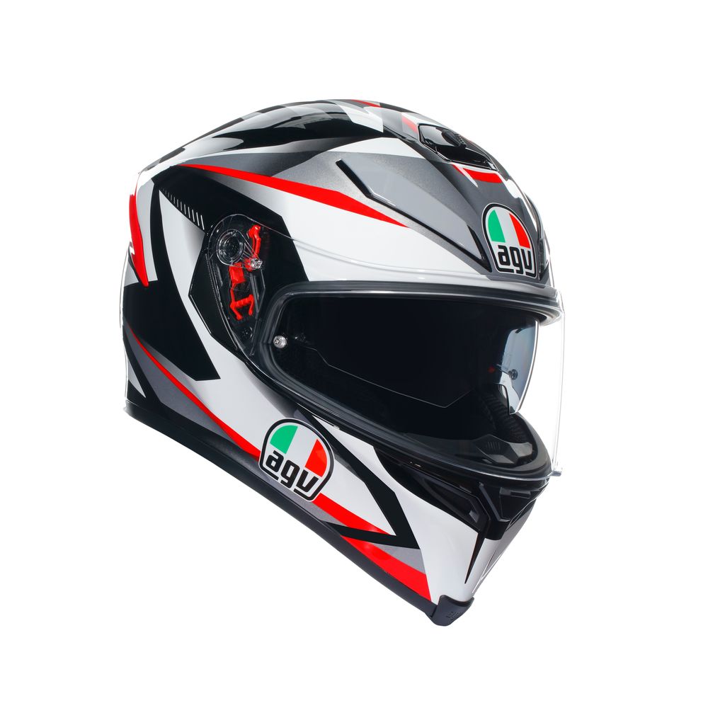 AGV KASK K5 S MULTI PLK PLASMA WHITE BLACK RED