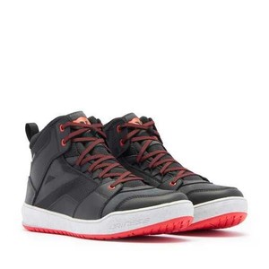 DAINESE AYAKKABI/ SUBURB D-WP SHOES BLACK/WHİTE/RED #1