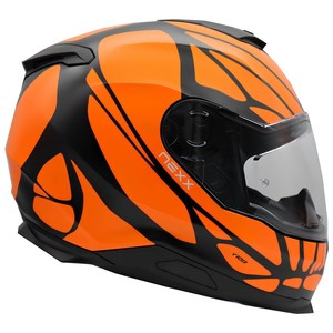 NEXX Y.100 B-SIDE MAT SİYAH-TURUNCU KASK #2