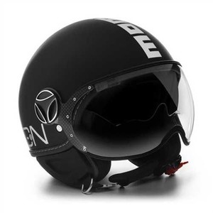 MOMO KASK/FGTR EVO  MATT BLK WHT #2