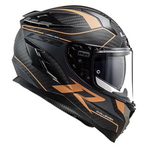 LS2 CHALLENGER C KARBON GRID MAT KARBON-GOLD KASK #2