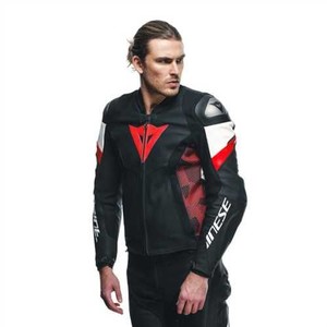 DAINESE CEKET DERİ/AVRO 5 BLK RED LAVA WHT #2