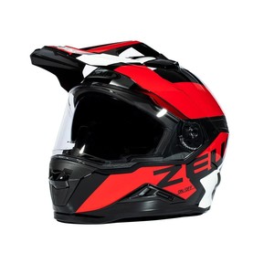 ZEUS KASK ZS-913 SOLID BLACK/BF8-RED #3