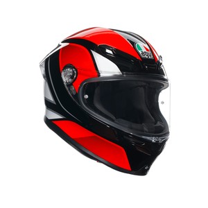 AGV KASK K6 S MPLK HYPHEN BLK RED WHITE #1