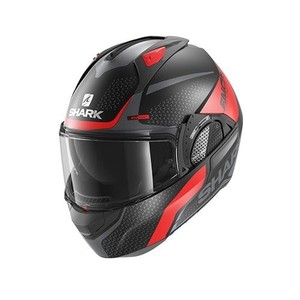 SHARK EVO-GT ENCKE MAT SİYAH KIRMIZI KASK #1