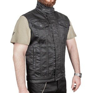 THE BIKER JEANS BLACK IRON VEST KOT YELEK #1