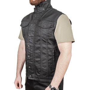 THE BIKER JEANS BLACK IRON VEST KOT YELEK #2