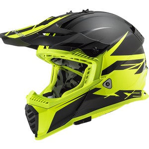 LS2 FAST EVO ROAR MAT SİYAH-NEON SARI KASK #1