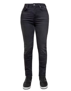 THE BİKER JEANS LUCKY BLACK CORDURA KORUMALI KADIN KOT #1