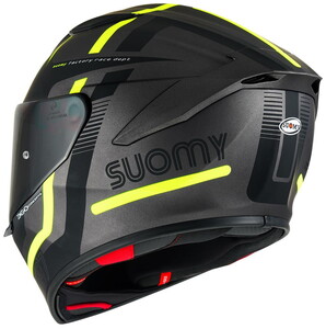 Suomy Track-1 Kapalı Motosiklet Kaskı Ninety Seven Gun Metal Yellow #3